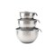 Core Kitchen 6pc Essentials Non-Skid SS Mixing Bowls w/ Lids Set - 1.5qt, 3qt, 5qt - Pewter 36048 - alternate 2